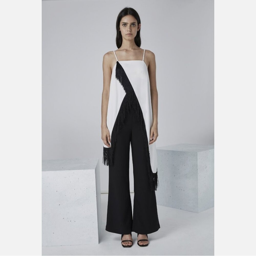 Finders Keepers Vertigo Long Fringe Tunic Tank Top